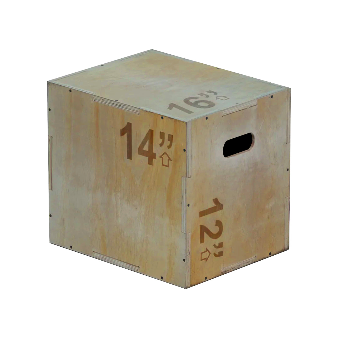 3-in-1 Wooden Plyo Jump Box – Multiple Heights for Box Jumps, Step-Ups & Bodyweight Workouts – Home & Gym Strength Equipment