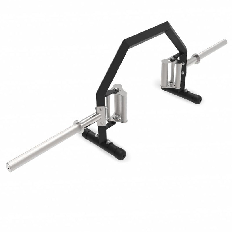 20kg Olympic Hex Trap Bar – Open Design, Flat & Raised Handles, Rotating Grips, for Deadlifts, Squats, Shrugs, Farmers Carries, Compatible with 2" Olympic Plates