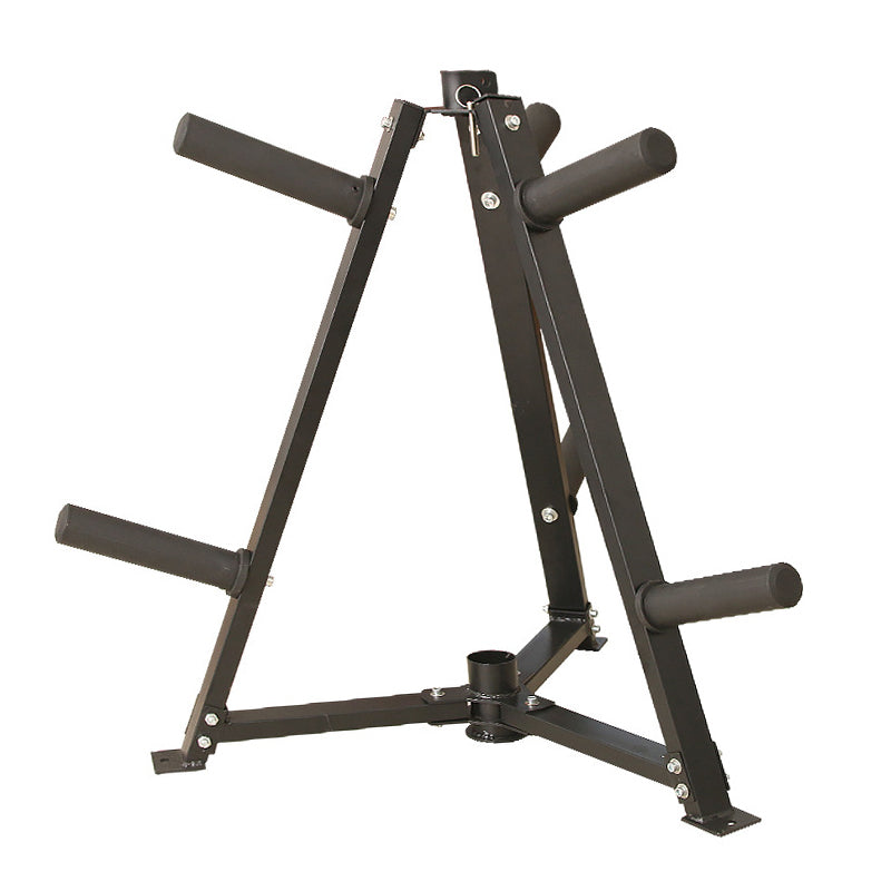 Vertical Weight & Dumbbell Rack – 300kg Capacity, Steel Build with 6 Clamps – Space-Saving Olympic Plate Organizer for Home Gym
