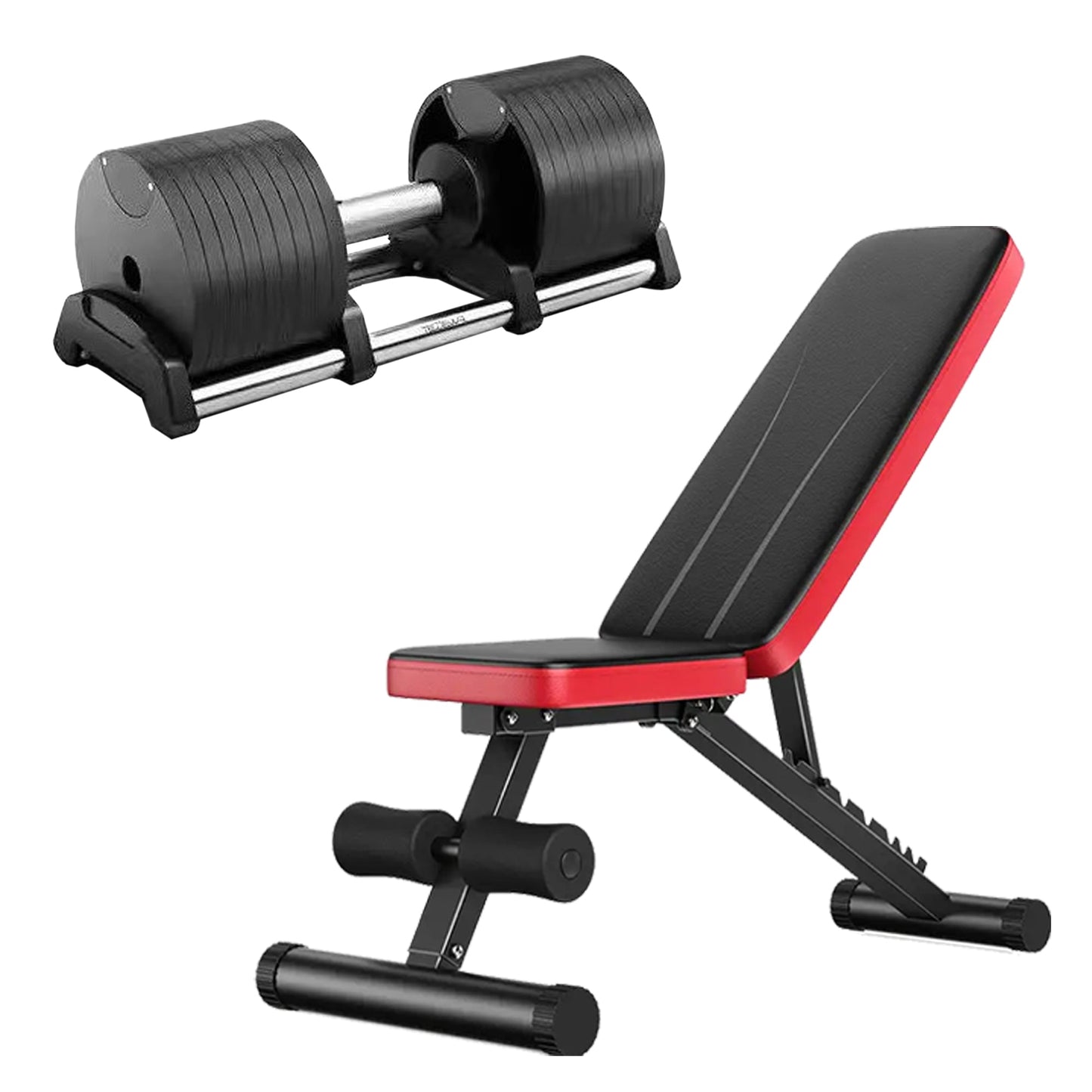 Adjustable Dumbbells (2.5–45kg) – Quick Dial System, Single or Pair – Space-Saving Home Gym Weights