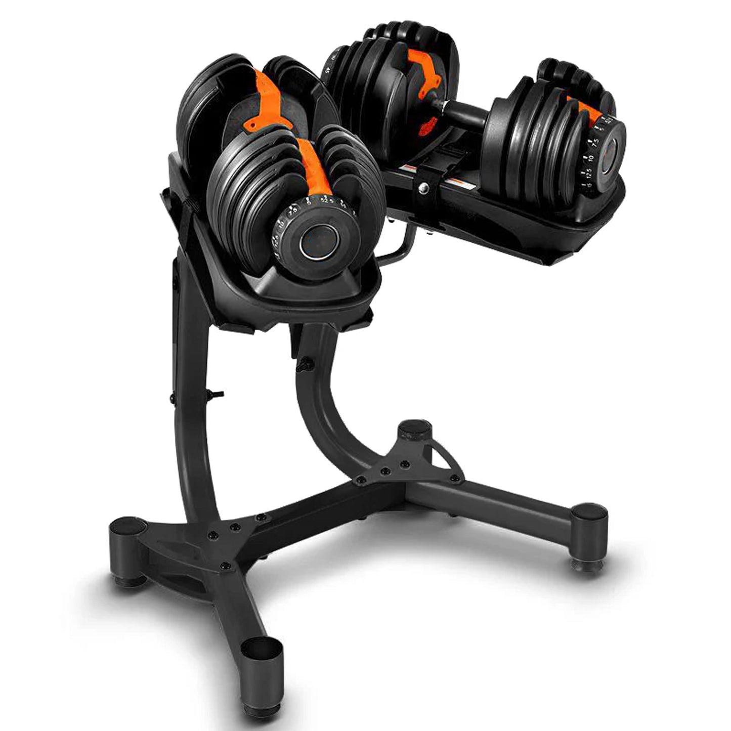 LiftSets 24kg Adjustable Dumbbell – 15 Settings (2.5–24kg) – Quick Dial, Non-Slip Handle & Space-Saving Home Gym Design