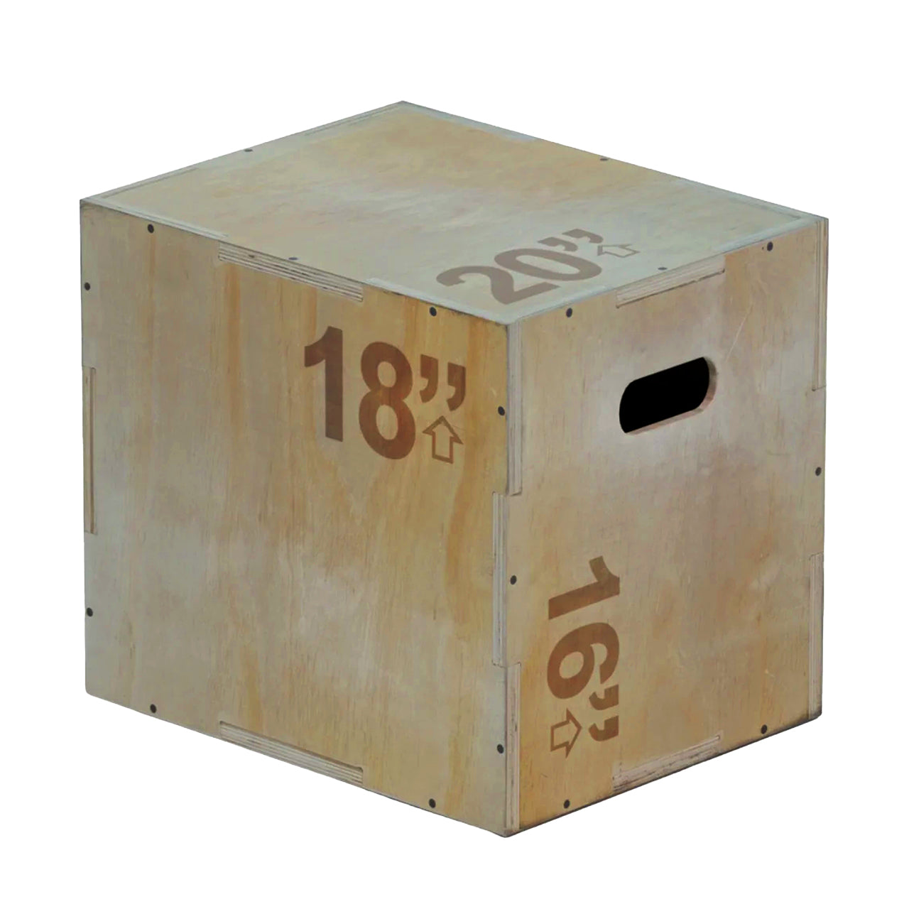 3-in-1 Wooden Plyo Jump Box – Multiple Heights for Box Jumps, Step-Ups & Bodyweight Workouts – Home & Gym Strength Equipment