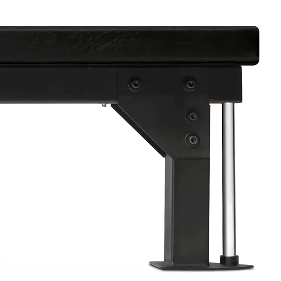 Commercial Flat Weight Bench – Heavy-Duty Solid Steel Fitness Bench, 300kg Capacity, Padded Upper-Body Training Bench with Rear Wheels for Gym or Home Chest Press Workouts