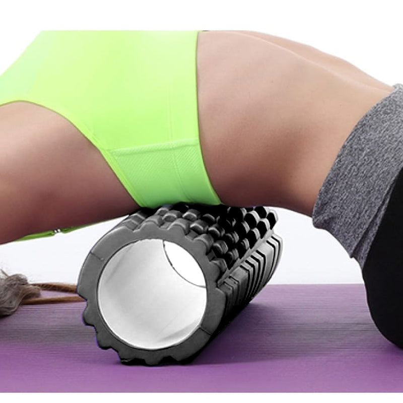 EVA Foam Massage Roller – High-Density Grid for Deep Tissue & Back Relief – Lightweight Recovery Tool for Home & Gym
