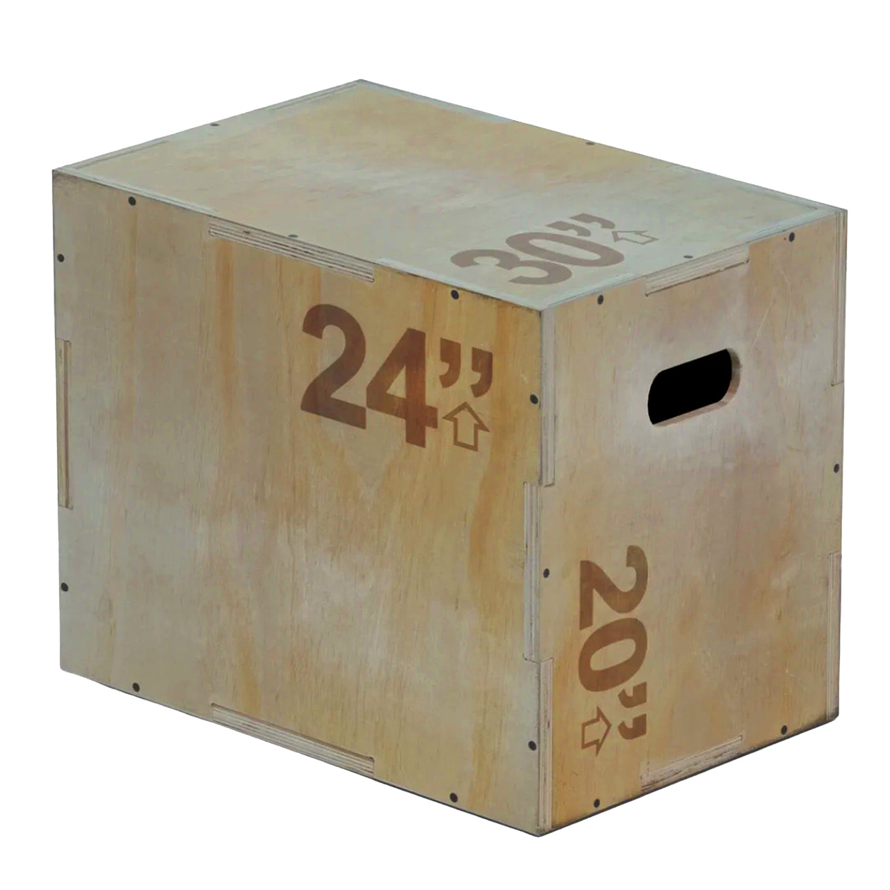 3-in-1 Wooden Plyo Jump Box – Multiple Heights for Box Jumps, Step-Ups & Bodyweight Workouts – Home & Gym Strength Equipment