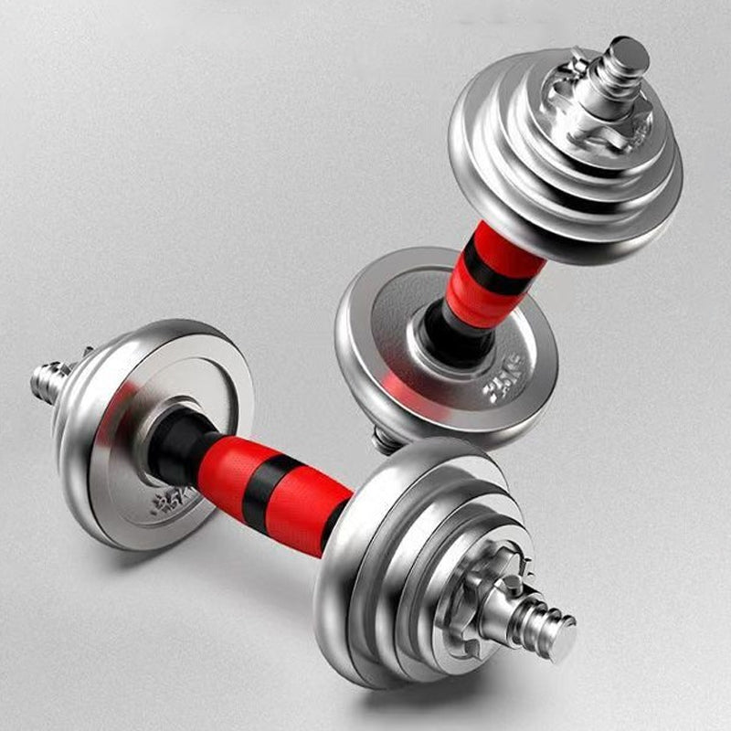 20kg Adjustable Dumbbell & Barbell Set – Cast Iron Plates with Anti-Slip Handles – 2-in-1 Convertible Home Gym Equipment