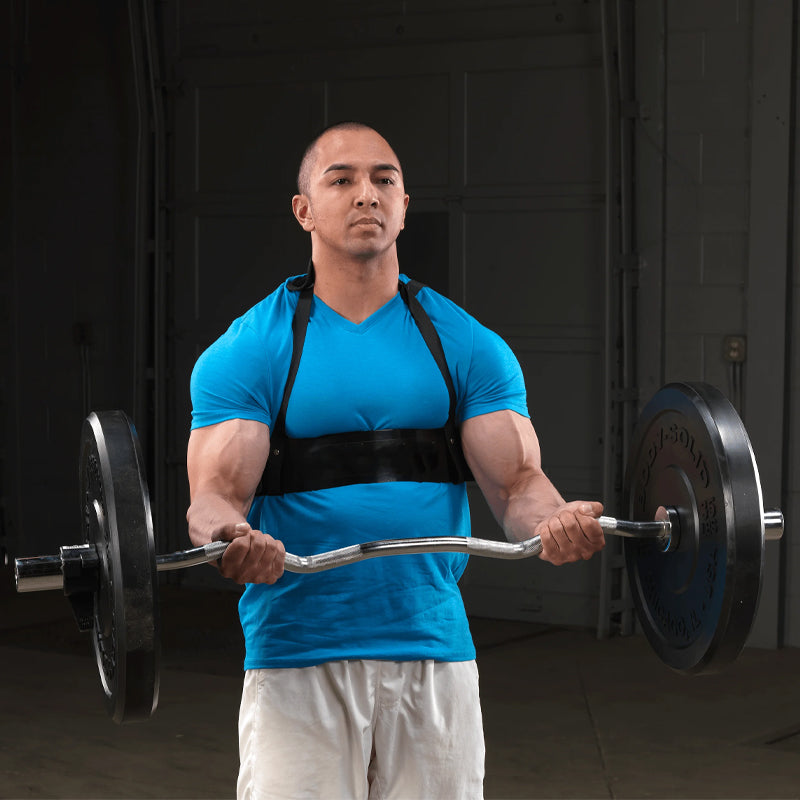 Olympic EZ Curl Barbell Bar 47", Steel Weight Bar for 2-Inch Plates, Non-Slip Grip, Includes 2 Spring Collars – Ideal for Biceps, Triceps, Press & Deadlift