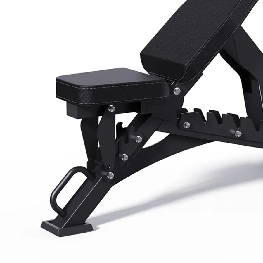 Tri Leg Commercial Weight Bench – Fully Adjustable Flat, Incline, Decline FID Bench with Nonslip Cushions, 1300lbs Capacity Heavy-Duty Utility Bench for Full Body Gym Training