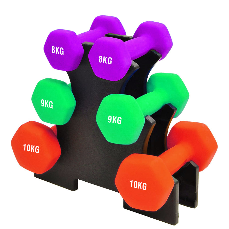 Neoprene Dumbbell Tree Rack – 3-Tier & 5-Tier Steel Stand for Home Gym – Space-Saving, Powder-Coated Weight Organizer