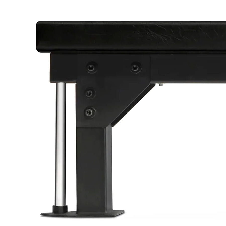 Commercial Flat Weight Bench – Heavy-Duty Solid Steel Fitness Bench, 300kg Capacity, Padded Upper-Body Training Bench with Rear Wheels for Gym or Home Chest Press Workouts