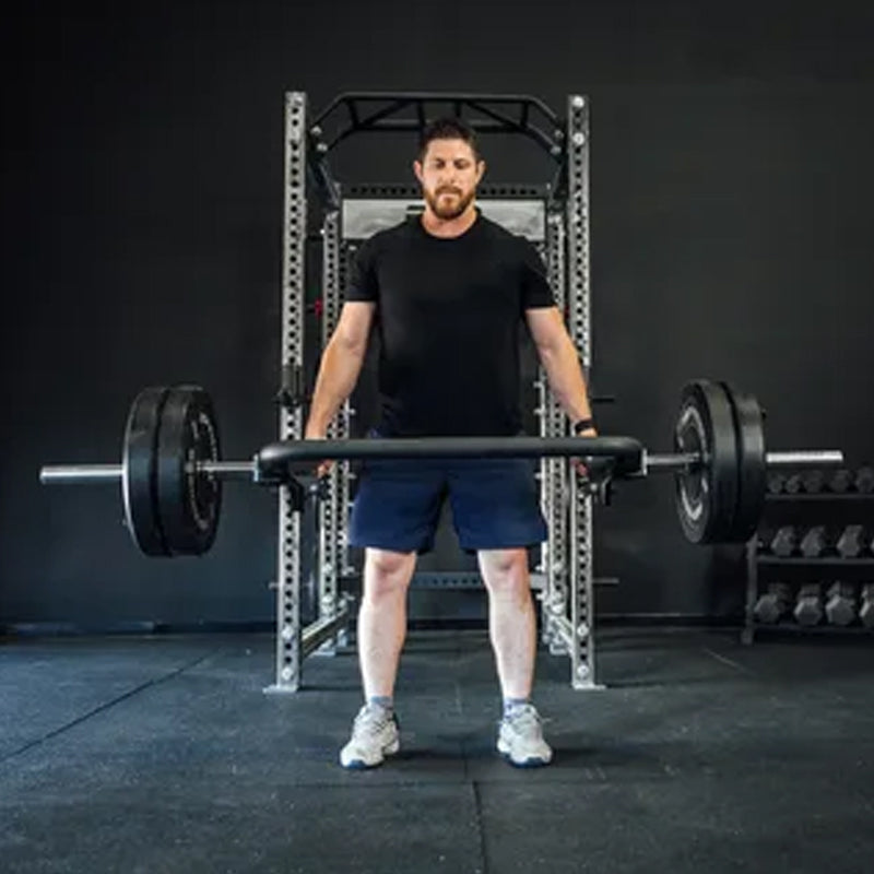 20kg Olympic Hex Trap Bar – Open Design, Flat & Raised Handles, Rotating Grips, for Deadlifts, Squats, Shrugs, Farmers Carries, Compatible with 2" Olympic Plates