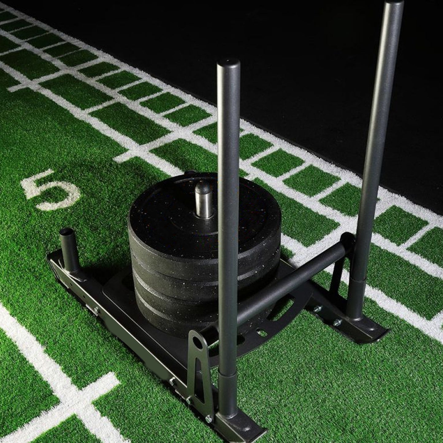Heavy Duty Push & Pull Sled – Commercial Steel Power Sled for Strength, Speed & Agility Training – Optional Handles, Rope & Sled Mats – Compact Conditioning Equipment