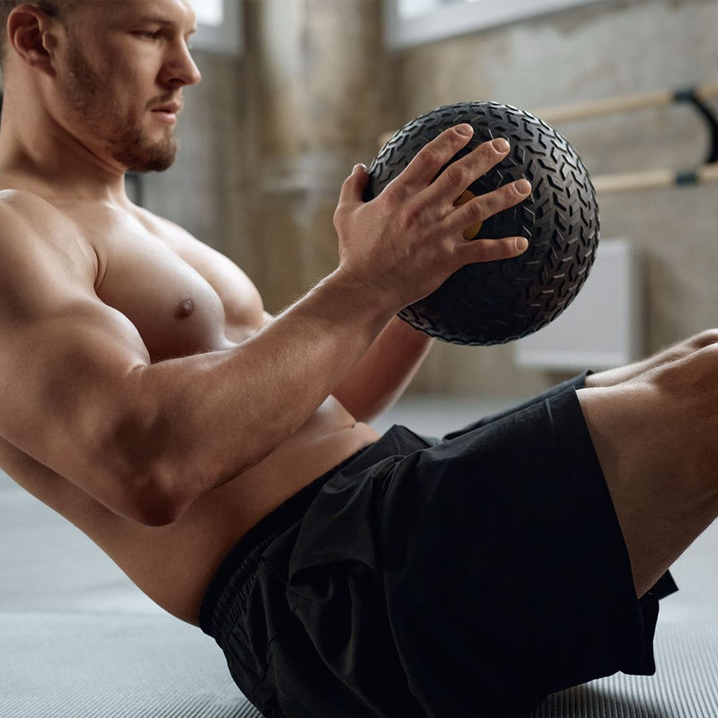 Treaded Slam Balls – No-Bounce, Heavy-Duty Medicine Balls with Textured Grip – Sand-Filled for Strength & MMA Training