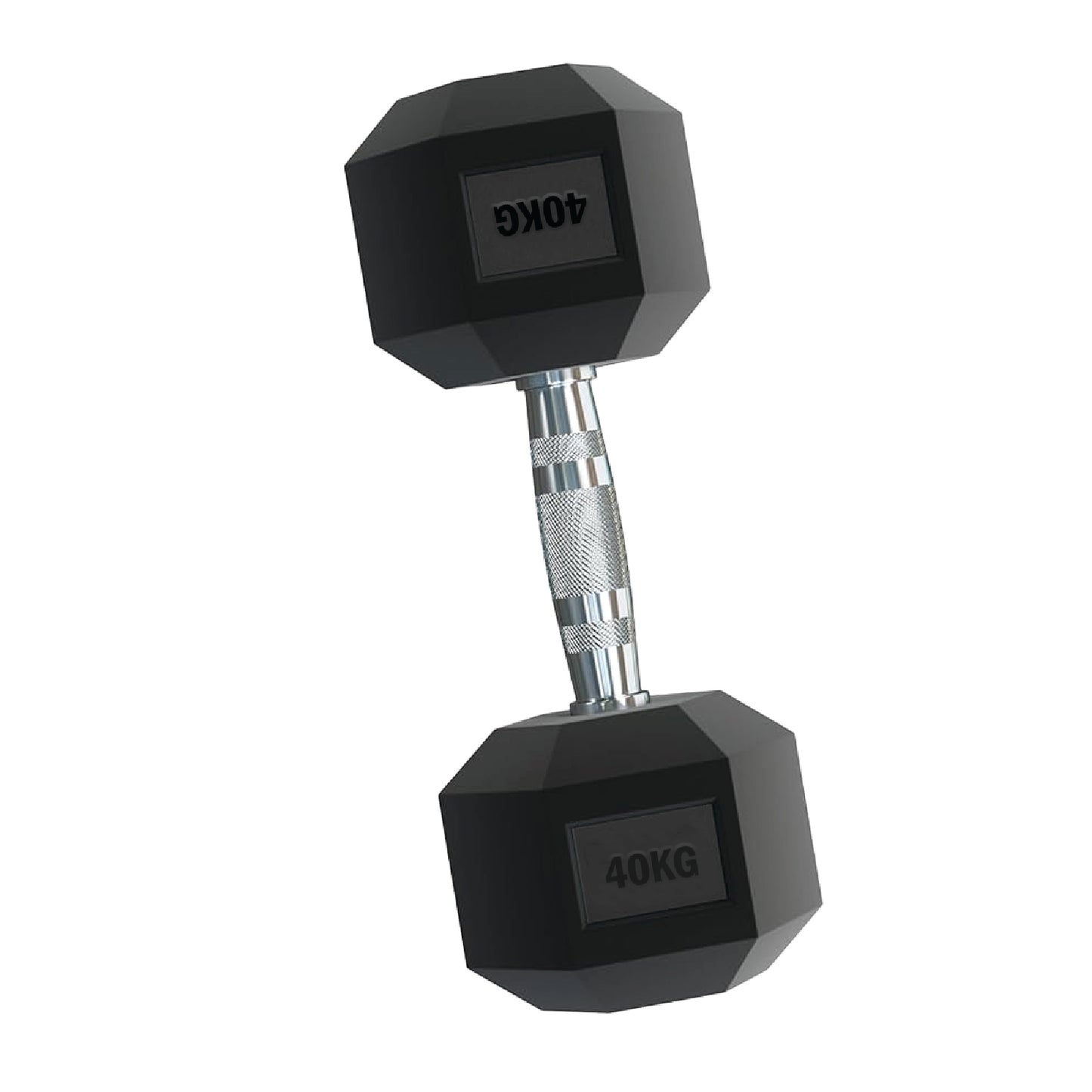 Rubber Hex Dumbbells – Singles, Pairs & Sets | Knurled Chrome Handle Weights for Home Gym & Strength Training