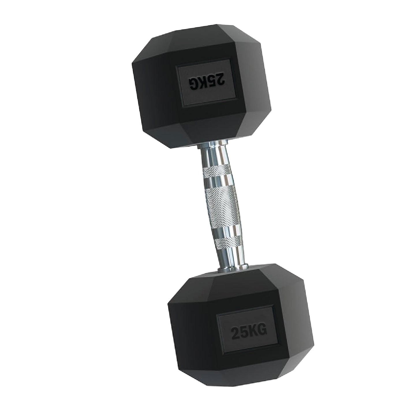 Rubber Hex Dumbbells – Singles, Pairs & Sets | Knurled Chrome Handle Weights for Home Gym & Strength Training