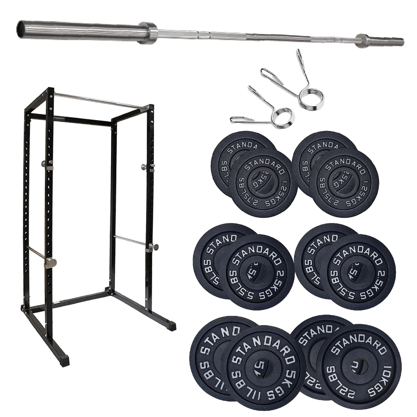 G100 Professional Power Rack – Heavy-Duty Steel Frame with Safety Bars & Pull-Up Station – Customisable Strength Training System