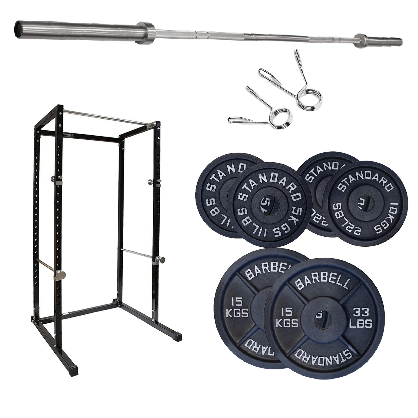 G100 Professional Power Rack – Heavy-Duty Steel Frame with Safety Bars & Pull-Up Station – Customisable Strength Training System