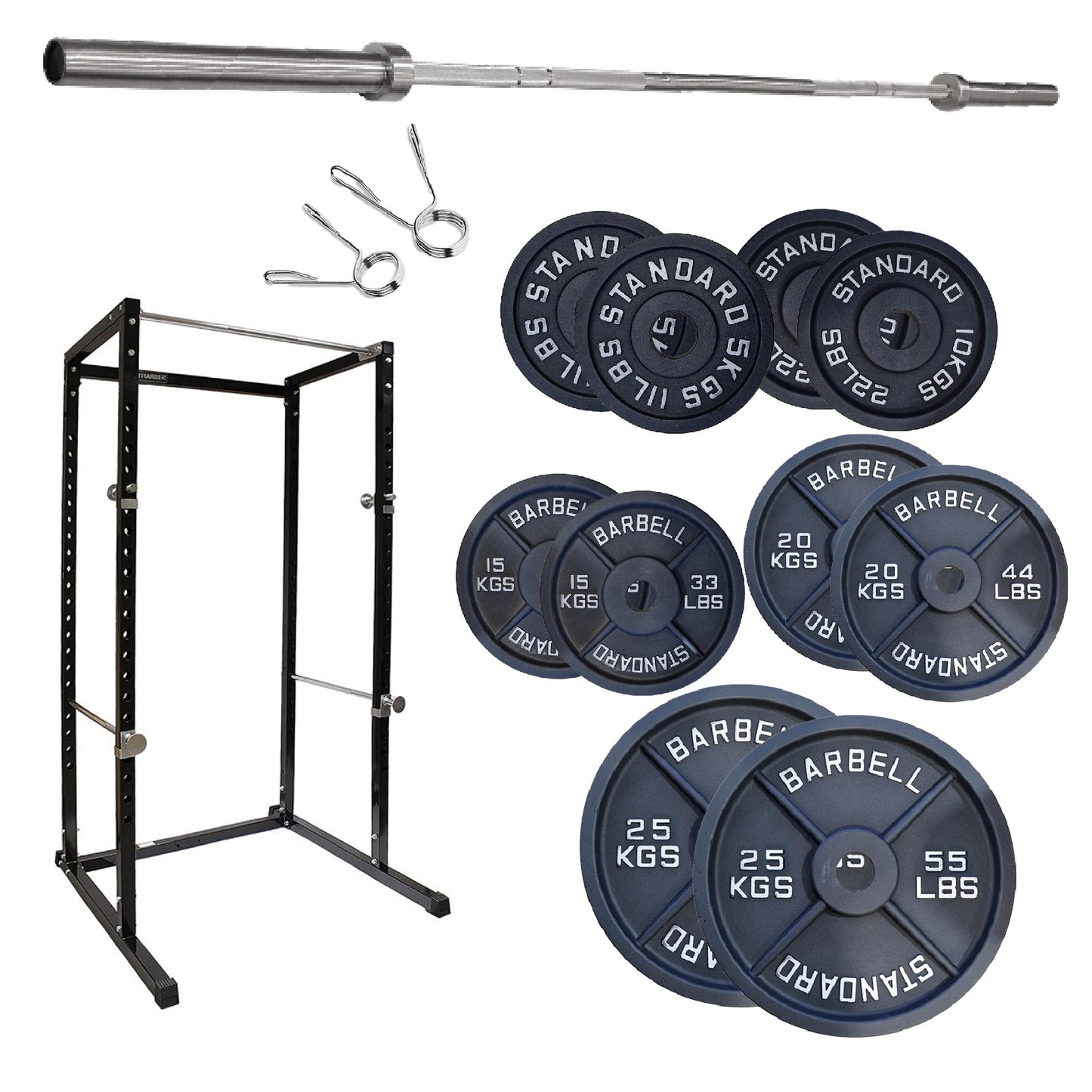 G100 Professional Power Rack – Heavy-Duty Steel Frame with Safety Bars & Pull-Up Station – Customisable Strength Training System