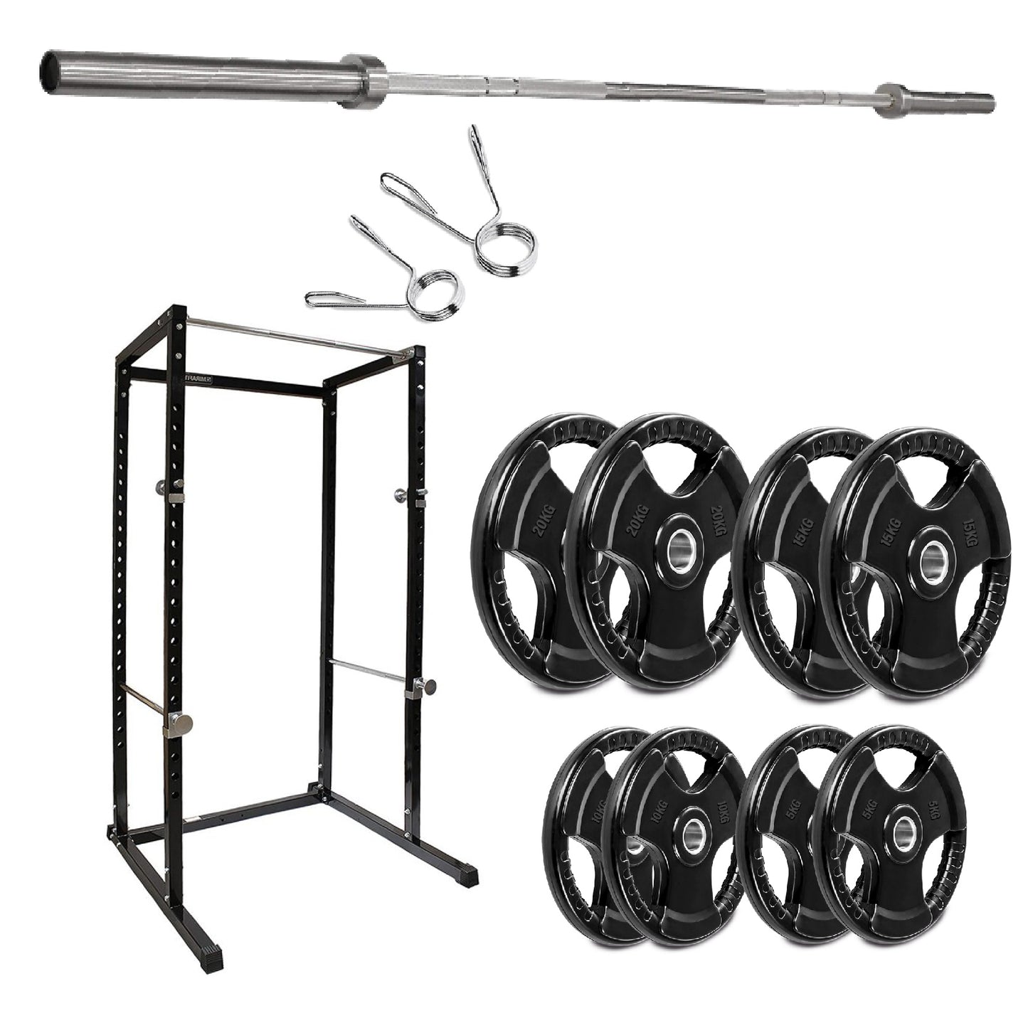 G100 Professional Power Rack – Heavy-Duty Steel Frame with Safety Bars & Pull-Up Station – Customisable Strength Training System