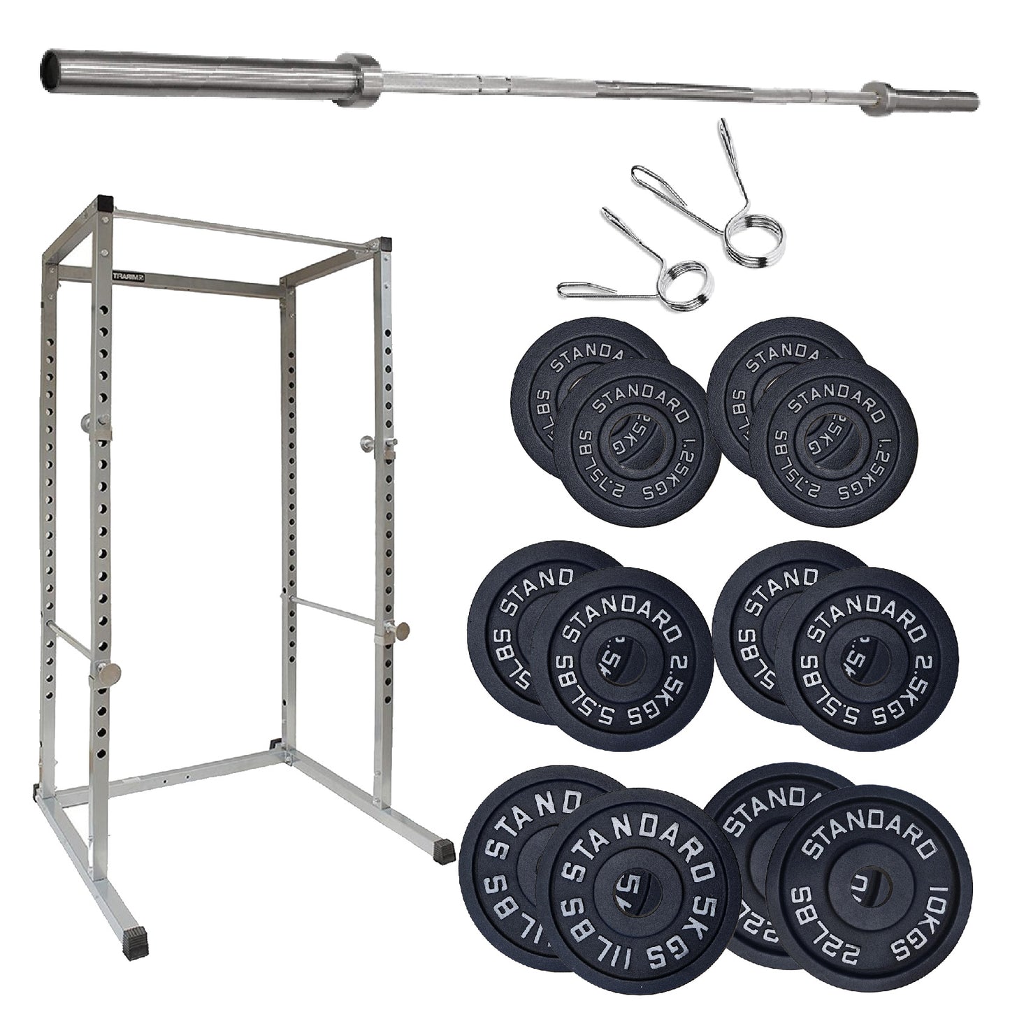 G100 Professional Power Rack – Heavy-Duty Steel Frame with Safety Bars & Pull-Up Station – Customisable Strength Training System