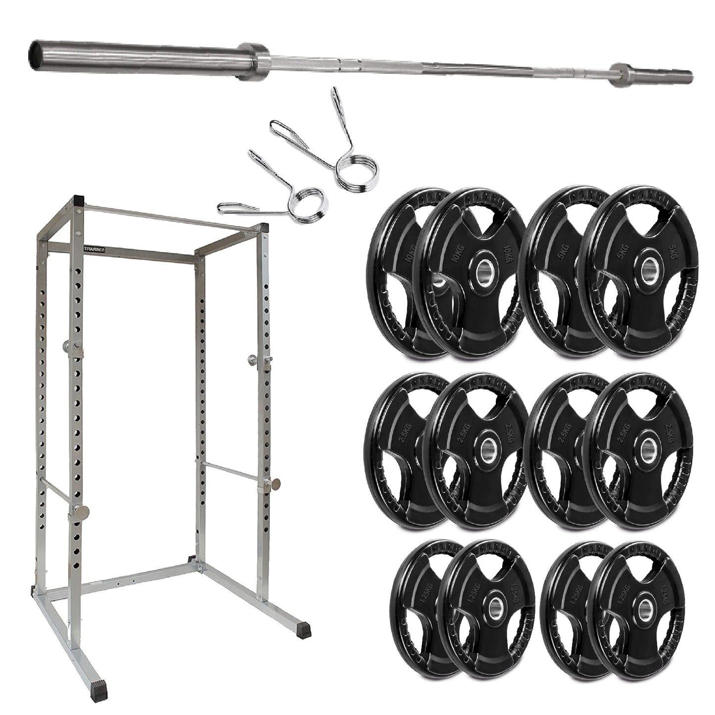 G100 Professional Power Rack – Heavy-Duty Steel Frame with Safety Bars & Pull-Up Station – Customisable Strength Training System
