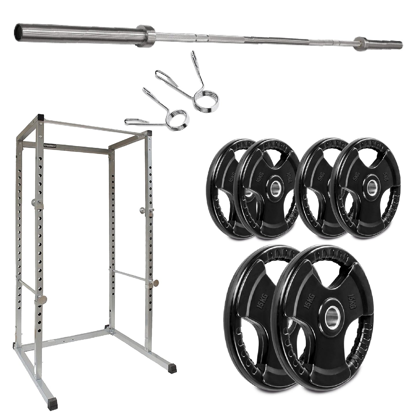 G100 Professional Power Rack – Heavy-Duty Steel Frame with Safety Bars & Pull-Up Station – Customisable Strength Training System