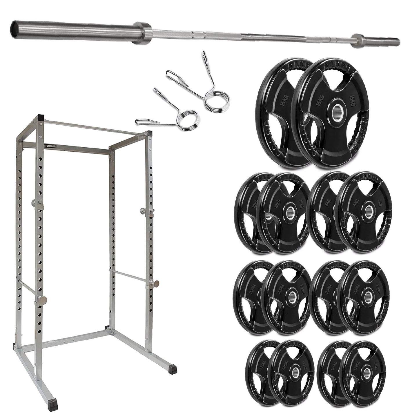 G100 Professional Power Rack – Heavy-Duty Steel Frame with Safety Bars & Pull-Up Station – Customisable Strength Training System