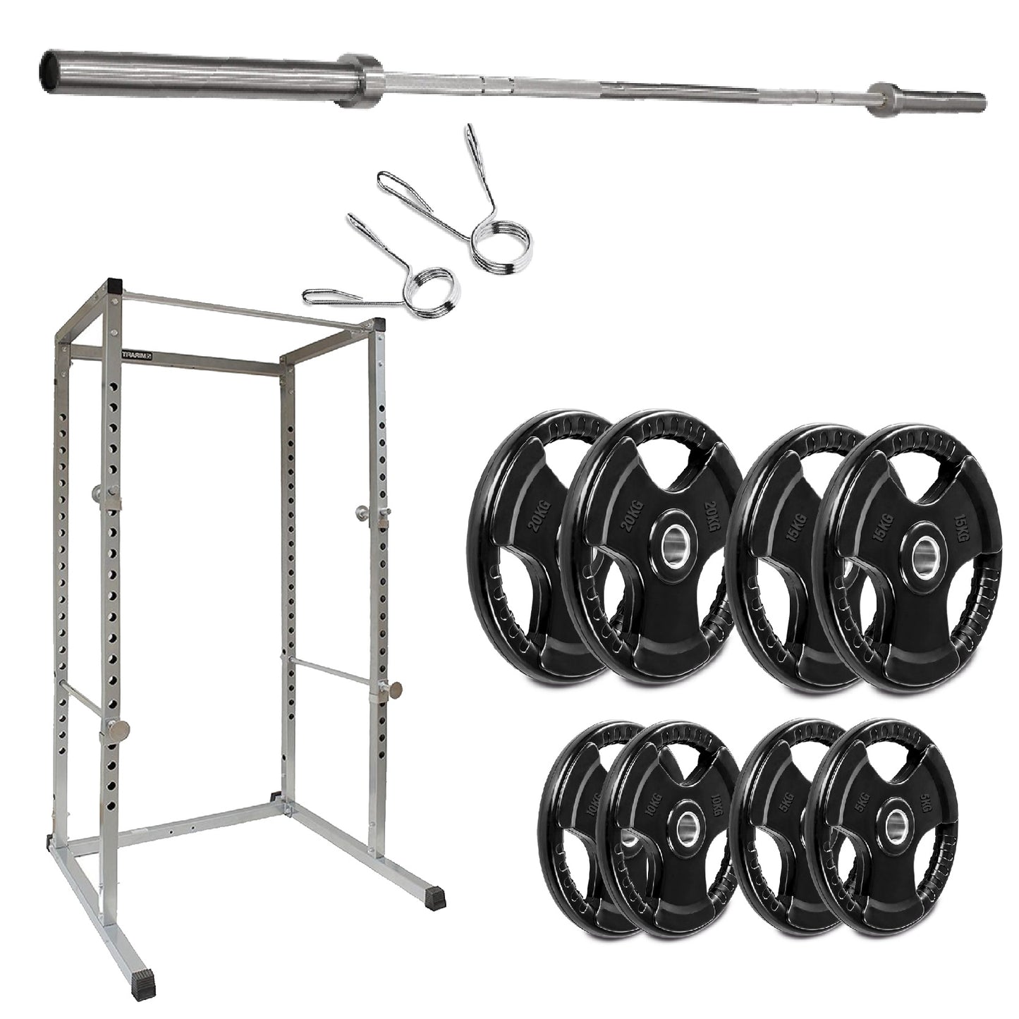 G100 Professional Power Rack – Heavy-Duty Steel Frame with Safety Bars & Pull-Up Station – Customisable Strength Training System