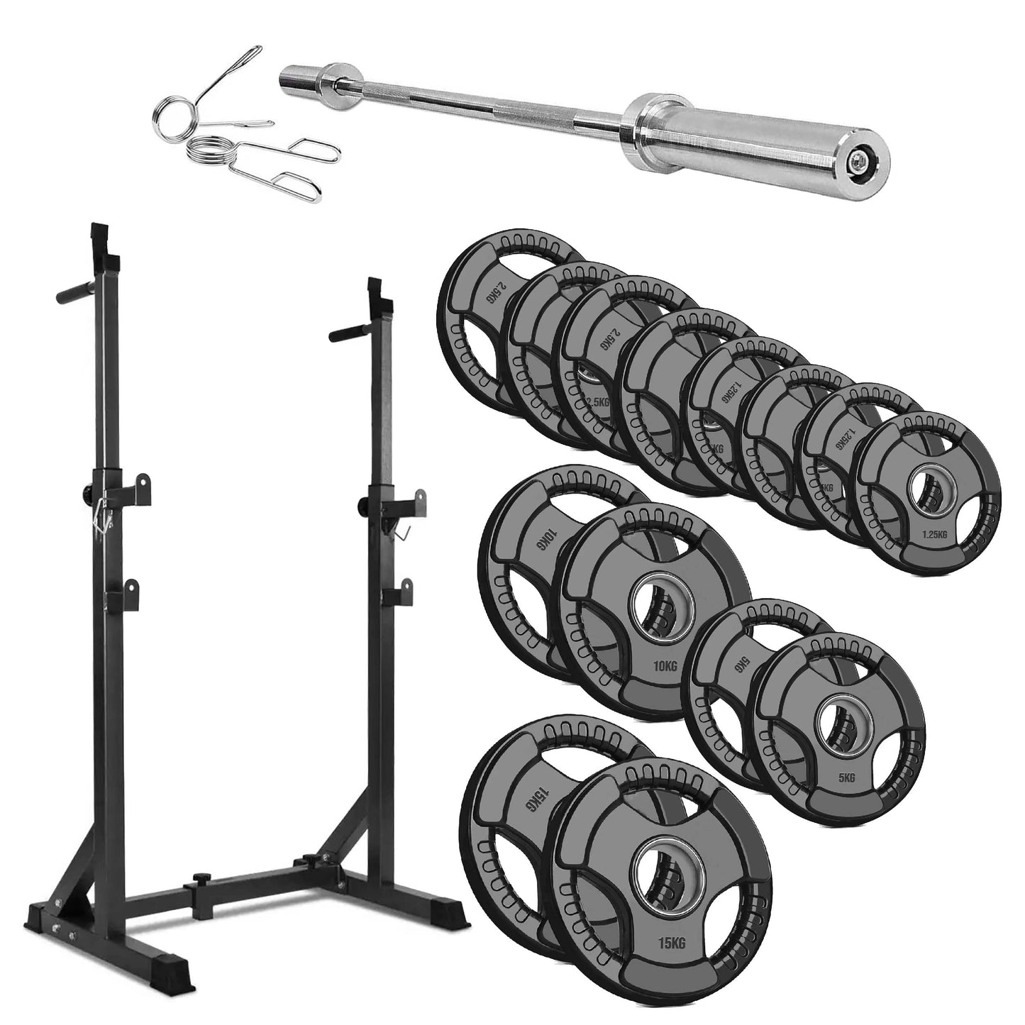 Adjustable Half Squat Rack with Dip Station – Heavy-Duty Steel, 200kg Capacity, Height 121–158cm – Multi-Function Home Gym Stand