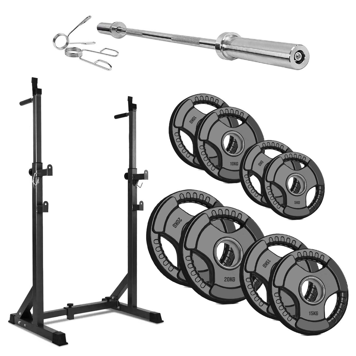 Adjustable Half Squat Rack with Dip Station – Heavy-Duty Steel, 200kg Capacity, Height 121–158cm – Multi-Function Home Gym Stand