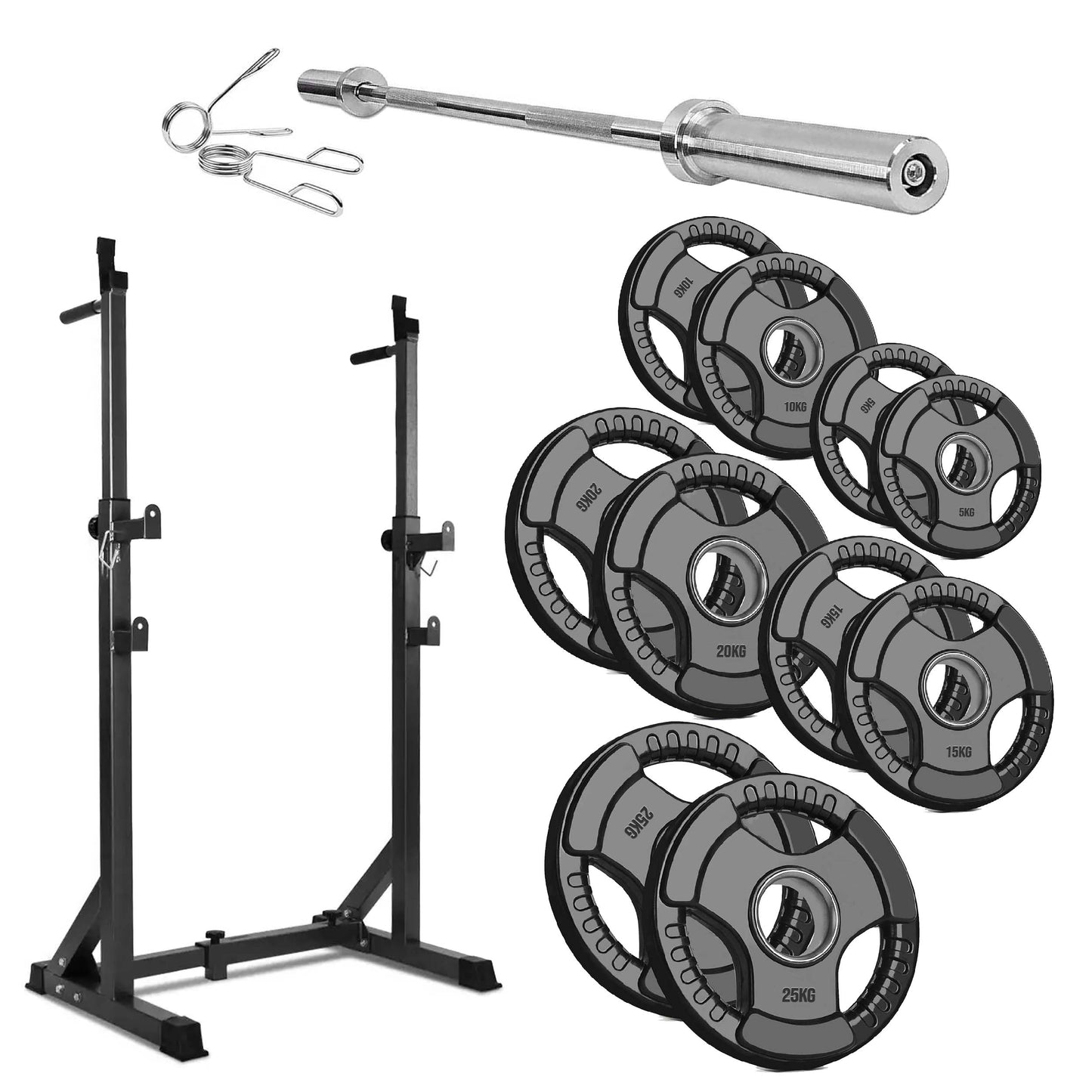 Adjustable Half Squat Rack with Dip Station – Heavy-Duty Steel, 200kg Capacity, Height 121–158cm – Multi-Function Home Gym Stand