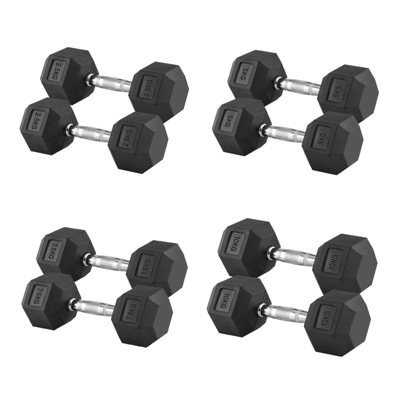 Hex Dumbbells Pair 2.5-10kg