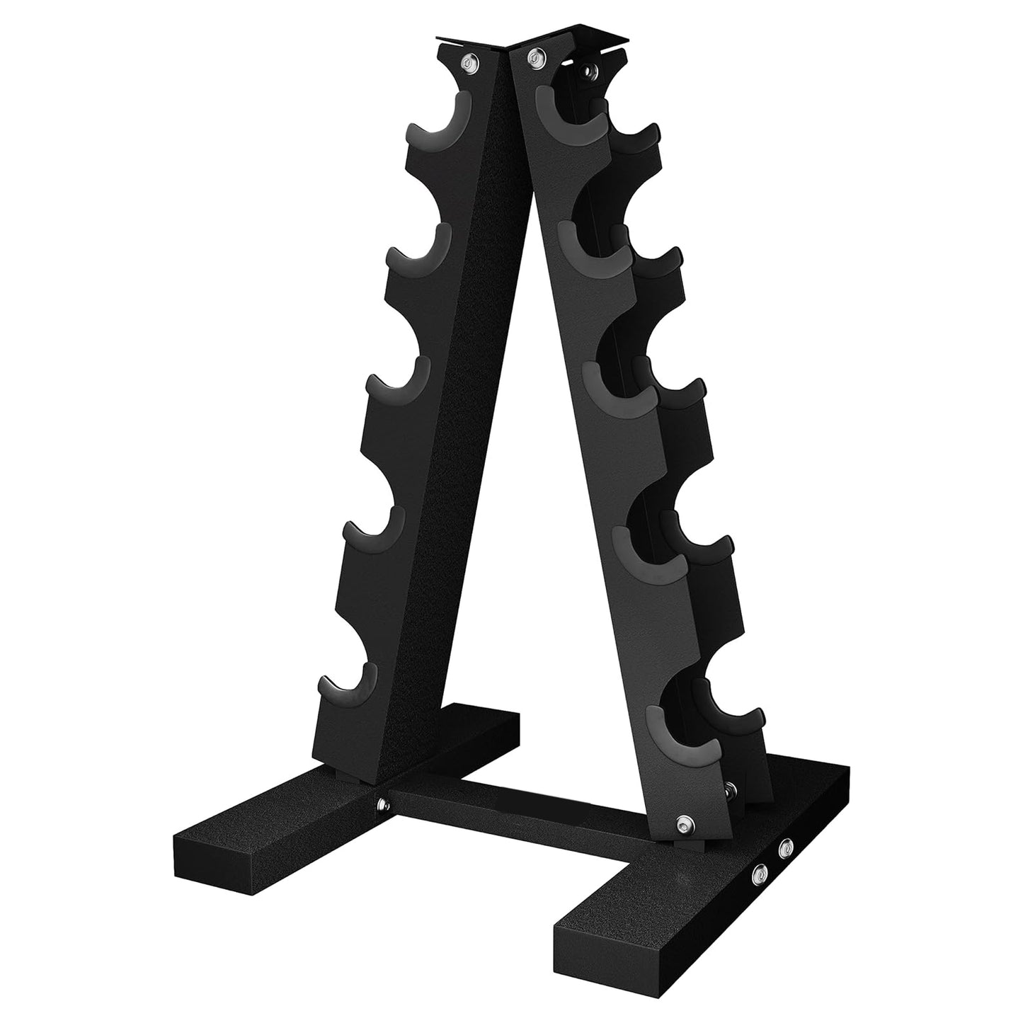 Neoprene Dumbbell Tree Rack – 3-Tier & 5-Tier Steel Stand for Home Gym – Space-Saving, Powder-Coated Weight Organizer