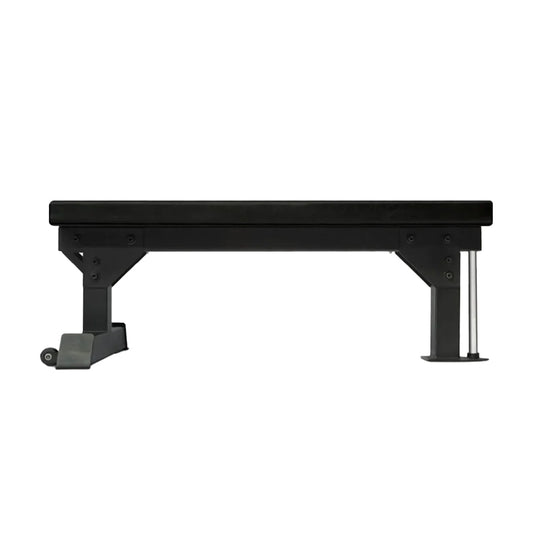 Commercial Flat Weight Bench – Heavy-Duty Solid Steel Fitness Bench, 300kg Capacity, Padded Upper-Body Training Bench with Rear Wheels for Gym or Home Chest Press Workouts