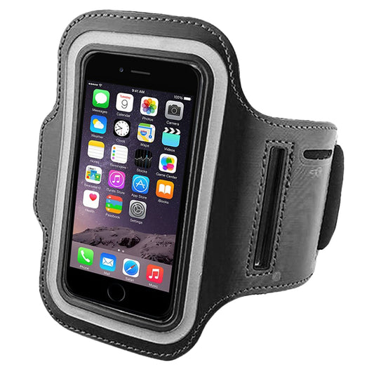 Premium Sports Armband – Waterproof Phone Holder with Card Slot & Key Pocket – Adjustable Strap, Touchscreen Compatible, Universal Fit
