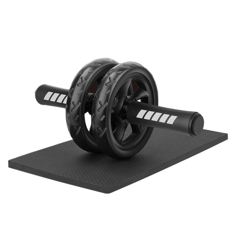 Double-Wheel Ab Roller with Knee Pad – Rebound Design, Non-Slip Wheels – Core Trainer for Home Gym, Men & Women