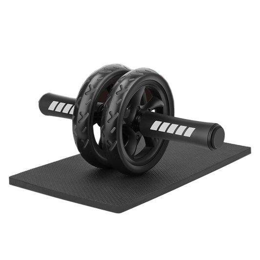 Double-Wheel Ab Roller with Knee Pad – Rebound Design, Non-Slip Wheels – Core Trainer for Home Gym, Men & Women