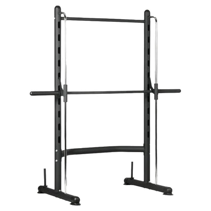 Pro Smith Machine Squat Rack – All-in-One Strength Station with Pull-Up Bar – 550lb Capacity for Home Gym Training