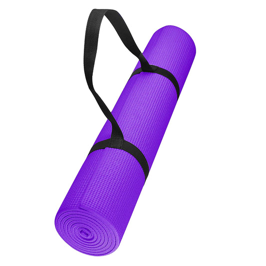 15mm Extra-Thick Yoga Mat – Non-Slip NBR Foam with Carry Strap – Eco-Friendly Comfort for Yoga, Pilates & HIIT