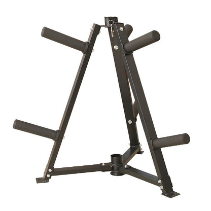 Vertical Weight & Dumbbell Rack – 300kg Capacity, Steel Build with 6 Clamps – Space-Saving Olympic Plate Organizer for Home Gym