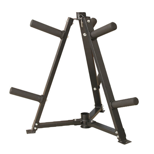 Vertical Weight & Dumbbell Rack – 300kg Capacity, Steel Build with 6 Clamps – Space-Saving Olympic Plate Organizer for Home Gym