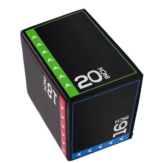 3-in-1 Soft Plyo Jump Box – Non-Slip, Shock-Absorbing Foam – Multiple Heights for Home & Gym Cross Training
