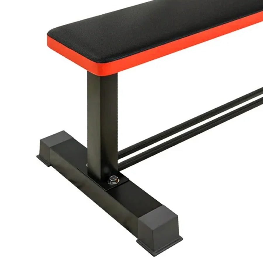 Flat Weight Bench with Dumbbell Rack