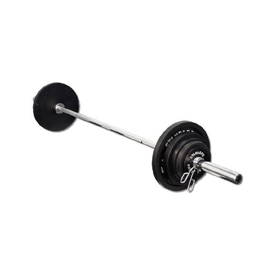 Olympic Barbell Bar 2", Chrome Steel, 4Ft–7Ft Lengths with Spring Collars, Rotating Sleeves, Non-Slip Grip – Weightlifting, Powerlifting, Gym & Home Fitness