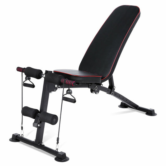 Adjustable Foldable Weight Bench – 7 Position Incline/Decline Strength Bench for Full Body Home Gym Workout, 320kg Capacity, Space-Saving Design with Heavy-Duty Steel Frame