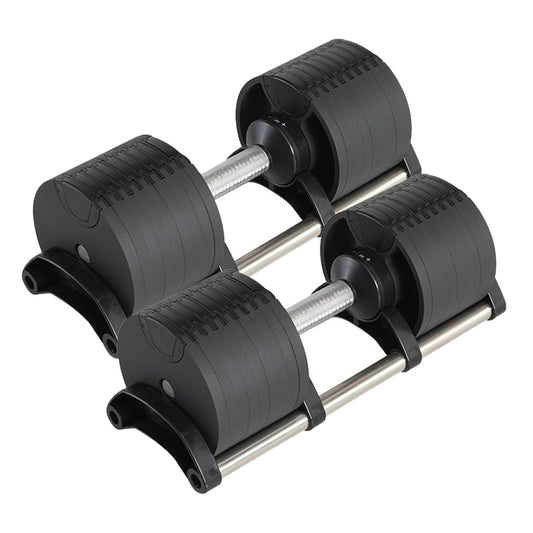 Adjustable Dumbbells (2.5–45kg) – Quick Dial System, Single or Pair – Space-Saving Home Gym Weights