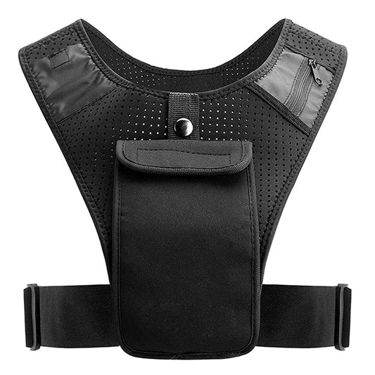 Professional Running Hydration Vest Backpack with Multiple Storage Pockets - Adjustable Lightweight Chest Pack for Marathon Training - Water Resistant Running Vest for Men and Women - Maximum Comfort