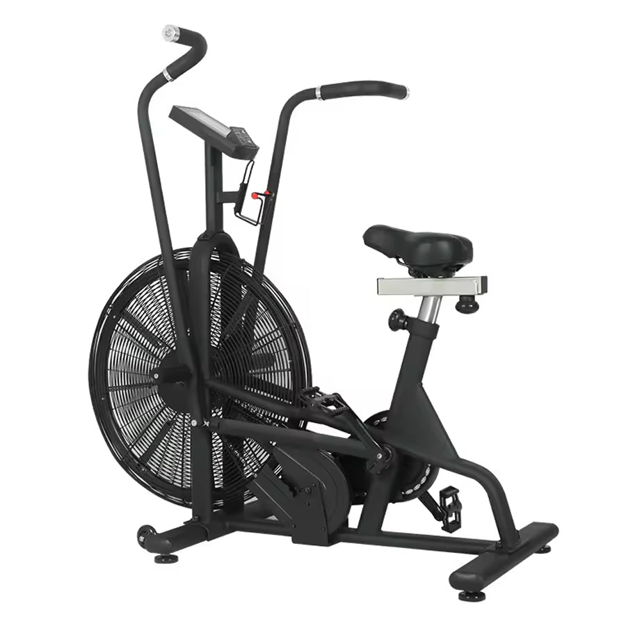 Assault Air Bike – 27” Fan Resistance Exercise Bike with Adjustable Settings, LCD Display & Dual Belt Drive for HIIT, Endurance & Home Gym Cardio Training