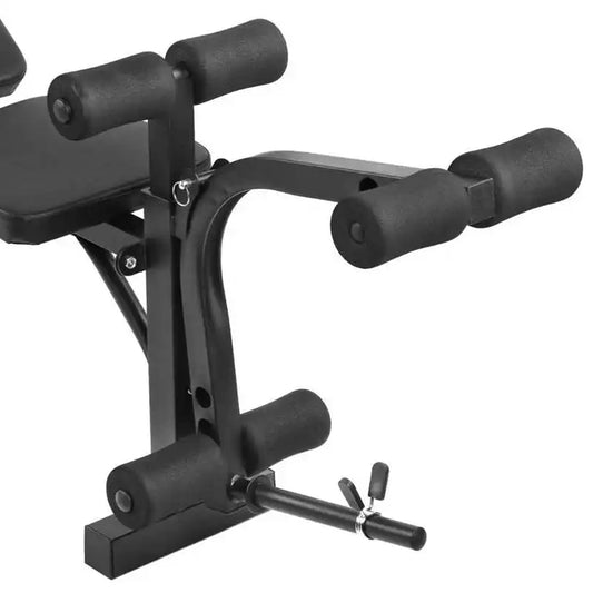 All-in-One Adjustable Multi Bench with Barbell Rack, Butterfly Arms, Leg Extension & Preacher Pad – Full-Body Workout Bench Press Station for Home Gym Strength Training