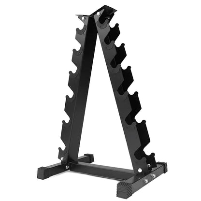Heavy-Duty Dumbbell Rack – 3 to 6 Pair Steel Storage Stand for Home Gym & Commercial Use – Space-Saving Design